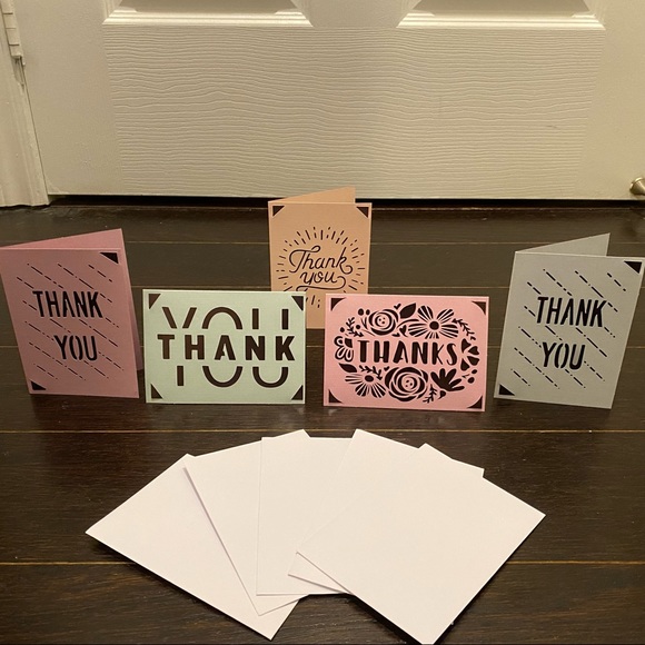 🙏 Handmade Thank You Cards (Set of 5) - Picture 2 of 7